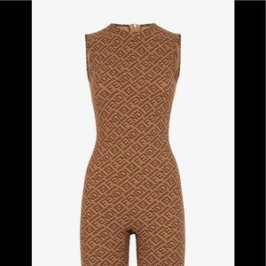 BRAND NEW Fendi x Skims Sleeveless Mid Thigh Bodysuit